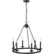 Florence 6 Light 26 inch Matte Black Chandelier Ceiling Light